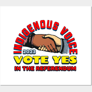 Vote YES to Indigenous Voice to Parliament Australia Posters and Art
